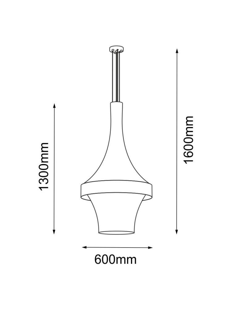 Pendant lamps - Amplex Dota A Pendant Lamp - White (600 mm) 3000K 5034 - product kolory-swiatla.pl 2