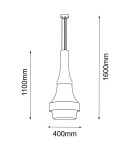 Pendant lamps - Amplex Dota I Pendant Lamp - Black (400 mm) 3000K 5036 - product 2