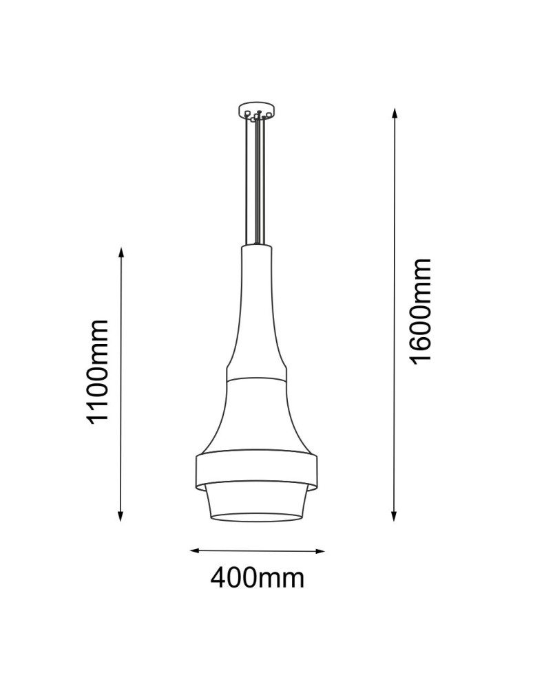 Pendant lamps - Amplex Dota I Pendant Lamp - White (400 mm) 3000K 5037 - product kolory-swiatla.pl 2