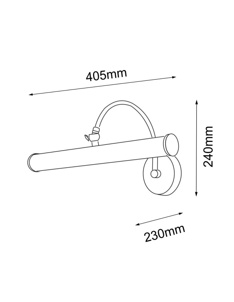 Illuminating images - Amplex Expo M wall lamp - Patina matt (405 mm) 8283 - product kolory-swiatla.pl 2