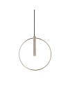 Amplex Faro pendant lamp circle - Polished brass (320 mm) 8290