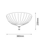 Classic ceiling lamps - Amplex Plafond Granada - Patina Gloss (360 mm) 8331 - product 2