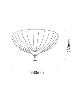 Amplex Plafond Granada - Patina Gloss (360 mm) 8331 - product 2