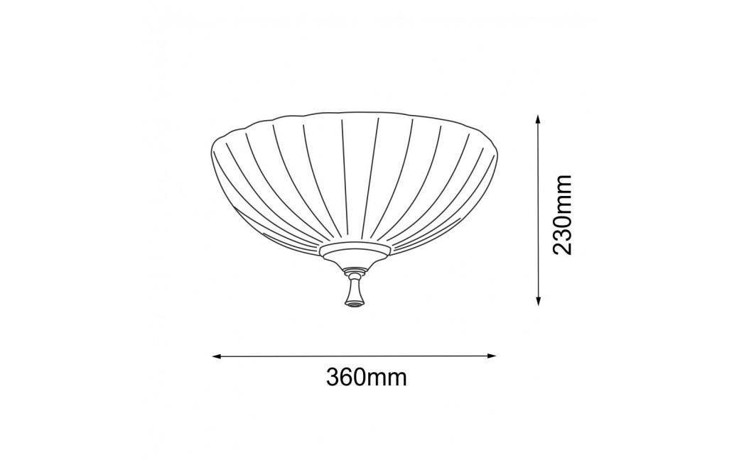 Amplex Plafon Granada - Patyna połysk (360 mm) 8331