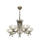 Classic chandeliers - Amplex Granda 5 pendant lamp - Patina gloss (810 mm) 8315 - product 1