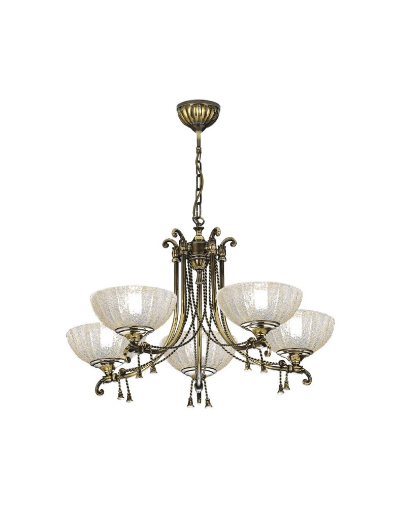 Classic chandeliers - Amplex Granda 5 pendant lamp - Patina gloss (810 mm) 8315 - product kolory-swiatla.pl 1