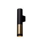Tube wall lamps - Amplex Wall lamp Kavos 1 - Polished brass-black (300 mm) 8358 - product 1