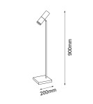 Table lamps - Amplex Kavos table lamp - Polished brass-black (900 mm) 8376 - product 2