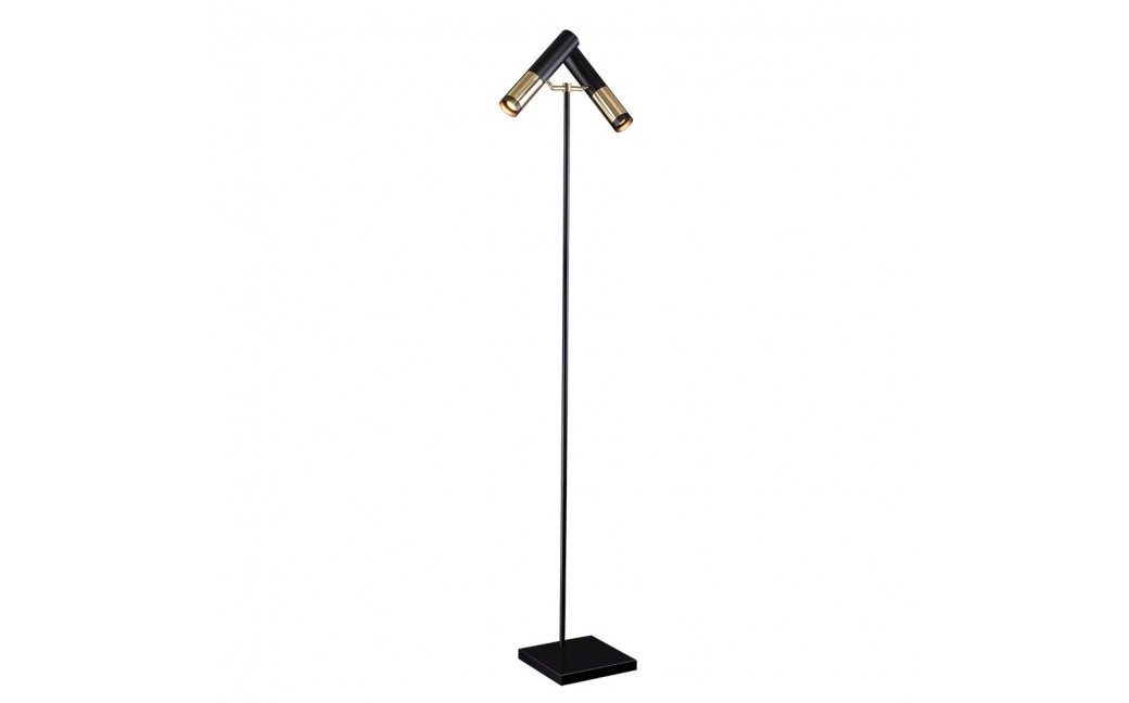 Amplex Lampa podłogowa Kavos - Mosiądz polerowany-czarna (1800 mm) 8378