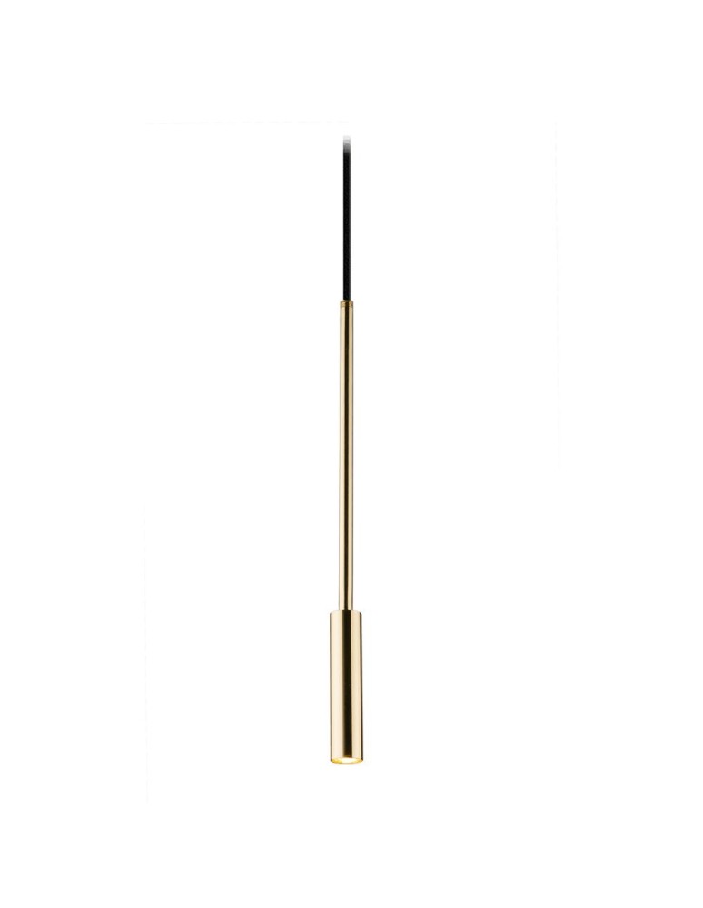Pendant lamps - Amplex Pendant Lamp Lara 1 - Polished Brass-Black (1700 mm) 8346 - product kolory-swiatla.pl 1