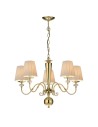 Amplex Lilosa 5 pendant lamp - Polished brass (750 mm) 8679