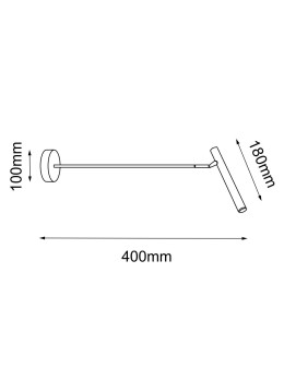 Amplex Wall lamp Livo - Polished brass (180 mm) 8393 - product 2