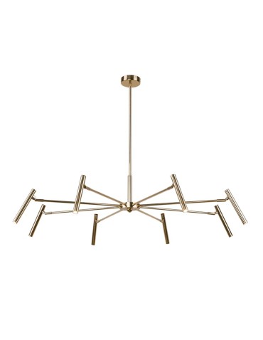 Amplex Pendant lamp Livo 8 - Polished brass (960 mm) 8394