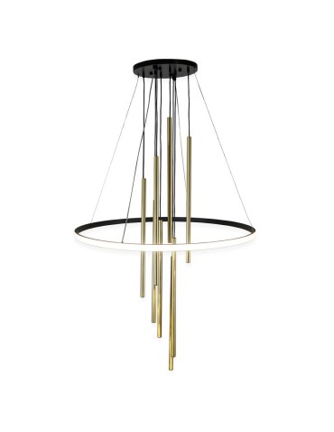Amplex Luna Pendant Lamp - Brass matte-black 3000K 8978