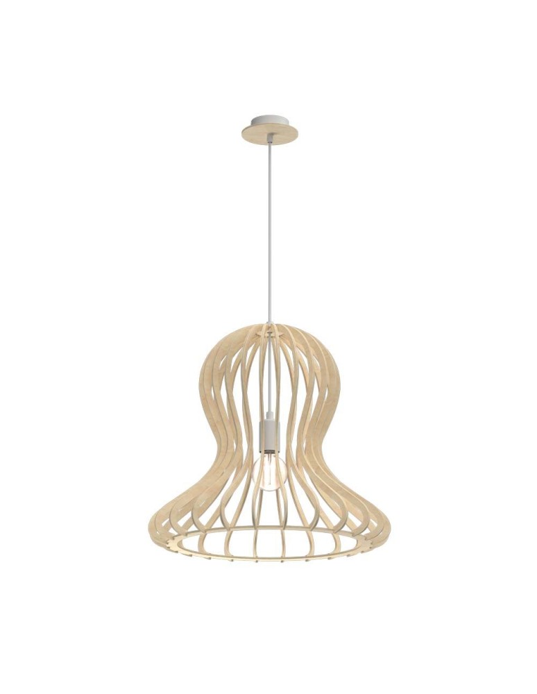 Pendant lamps - Amplex Octo Pendant Lamp - Natural Plywood (440 mm) 5017 - product kolory-swiatla.pl 1
