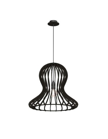 Amplex Octo pendant lamp - Black plywood (440 mm) 5020