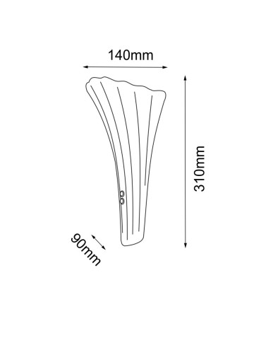 Amplex Kinkiet Petalo - Chrom połysk-srebrny (310 mm) 8796 - produkt 2