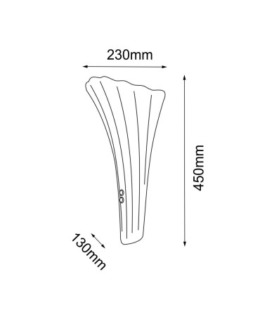 Amplex Kinkiet Petalo - Patyna mat-złoty (450 mm) 8798 - produkt 2