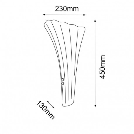 Amplex Kinkiet Petalo - Patyna mat-złoty (450 mm) 8798