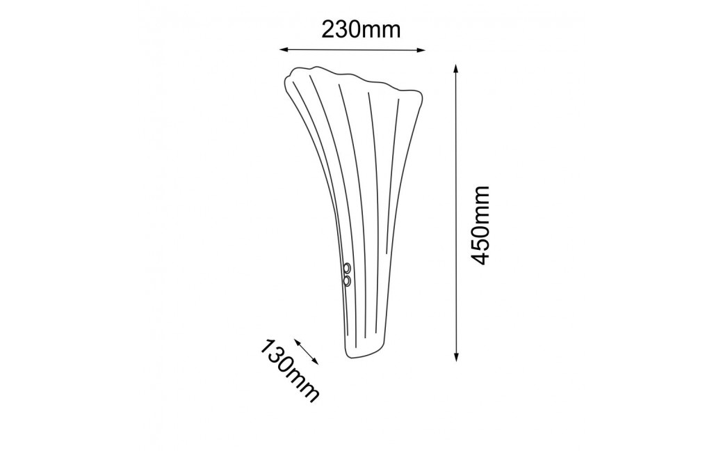 Amplex Kinkiet Petalo - Patyna mat-złoty (450 mm) 8798