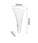 Classic wall lamps - Amplex Wall lamp Petalo - Gloss chrome-silver (450 mm) 8799 - product 2