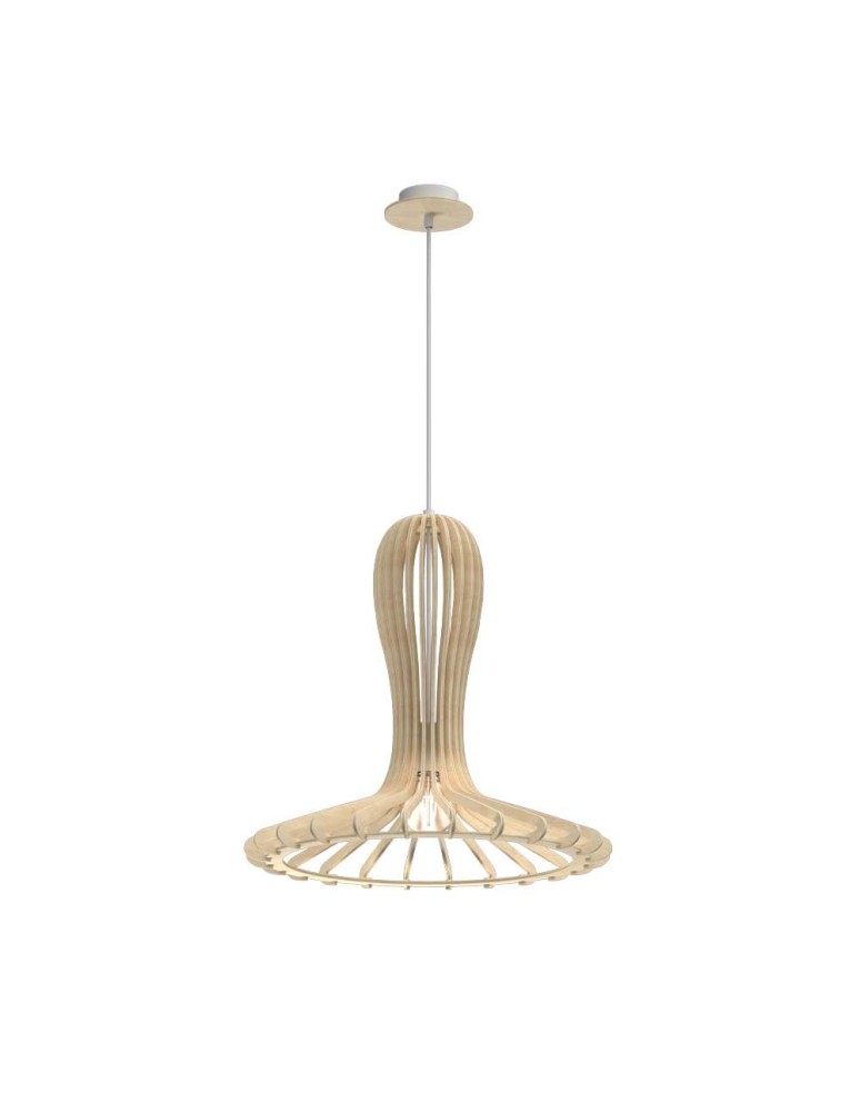 Pendant lamps - Amplex Rina Pendant Lamp - Natural Plywood (460 mm) 5018 - product kolory-swiatla.pl 1