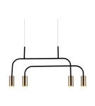 Pendant lamps - Amplex Pendant lamp Vai 4 - Polished brass-black (580 mm) 8839 - product 1