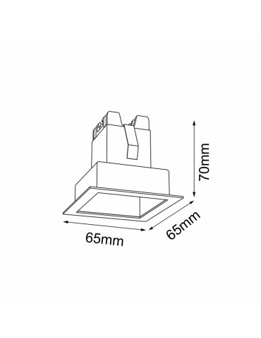 Brosline Recessed Lamp A - Glare in 1 - White 4000K 3041 - product 2