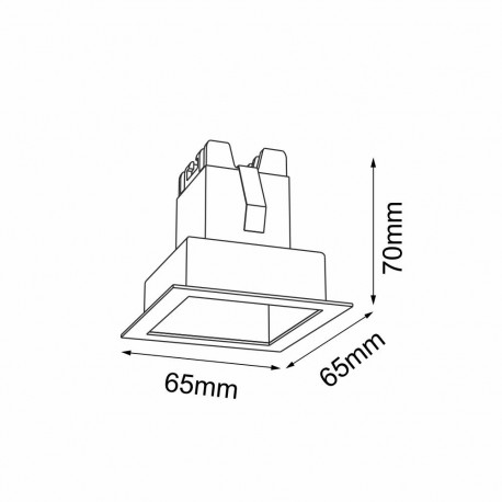Brosline Lampa wpuszczana A - Glare in 1 - Biała 4000K 3041