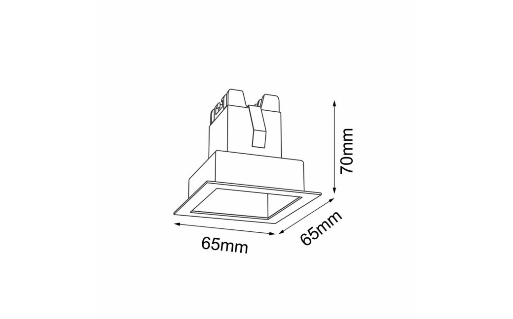 Brosline Lampa wpuszczana A - Glare in 1 - Biała 4000K 3041