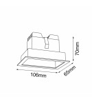 LED flush-mounted lamps - Brosline Recessed Lamp A - Glare in 2 - Black 3000K 3042 - product 2