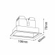 Brosline Lampa wpuszczana A - Glare in 2 - Czarna 4000K 3043