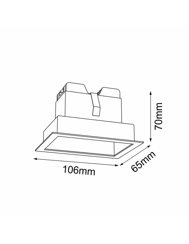 LED flush-mounted lamps - Brosline Recessed Lamp A - Glare in 2 - Black 4000K 3043 - product kolory-swiatla.pl 2