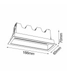 LED flush-mounted lamps - Brosline Recessed Lamp A - Glare in 5 - Black 3000K 3046 - product 2