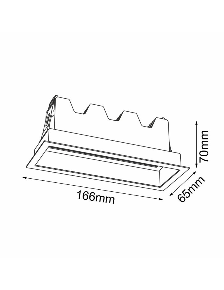 LED flush-mounted lamps - Brosline Recessed Lamp A - Glare in 5 - Black 3000K 3046 - product kolory-swiatla.pl 2