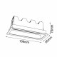 Brosline Lampa wpuszczana A - Glare in 5 - Czarna 4000K 3047