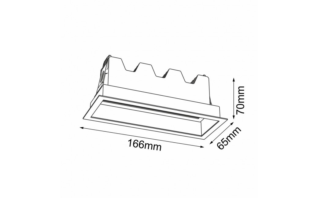 Brosline Lampa wpuszczana A - Glare in 5 - Czarna 4000K 3047