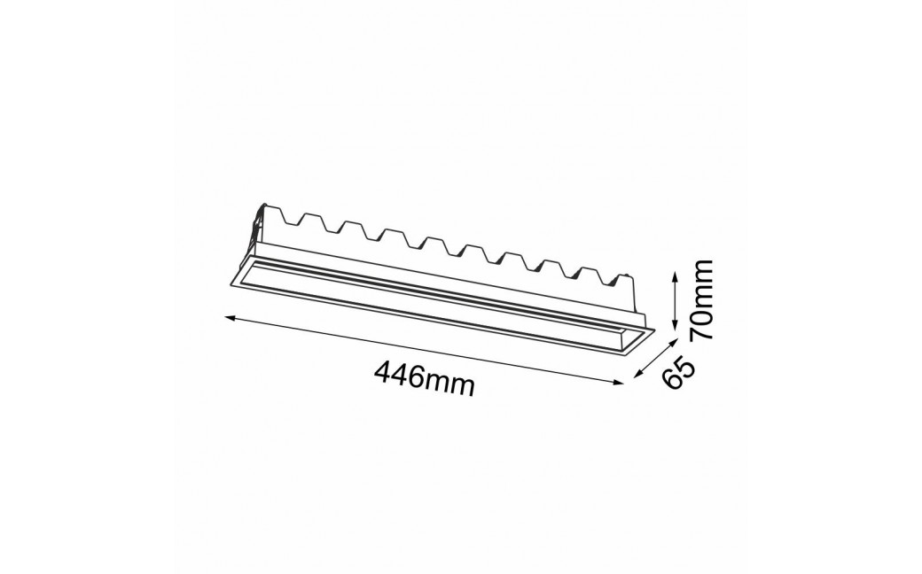 Brosline Lampa wpuszczana A - Glare in 15 - Biała 4000K 3057
