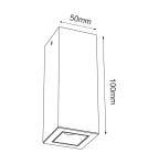 LED ceiling luminaires - Brosline Plafond A - Glare 1 - Black (100 mm) 4000K 1030 - product 2