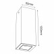 Brosline Plafon A - Glare 1 - Biały (100 mm) 3000K 1031