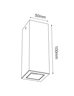 Brosline Plafon A - Glare 1 - Biały (100 mm) 3000K 1031 - produkt 2