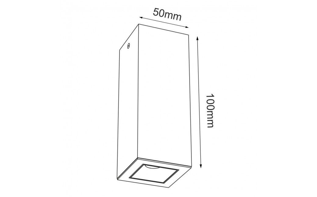 Brosline Plafon A - Glare 1 - Biały (100 mm) 3000K 1031