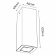 Brosline Plafon A - Glare 1 - Biały (120 mm) 4000K 1032