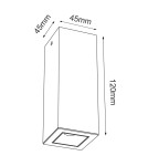 LED ceiling luminaires - Brosline Plafond A - Glare 1 - White (120 mm) 4000K 1032 - product 2
