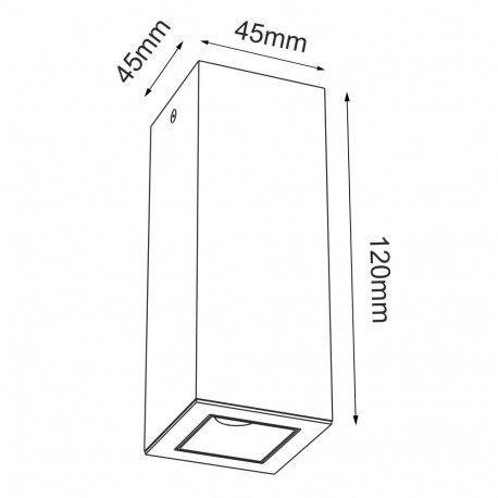 Brosline Plafon A - Glare 1 - Biały (120 mm) 4000K 1032