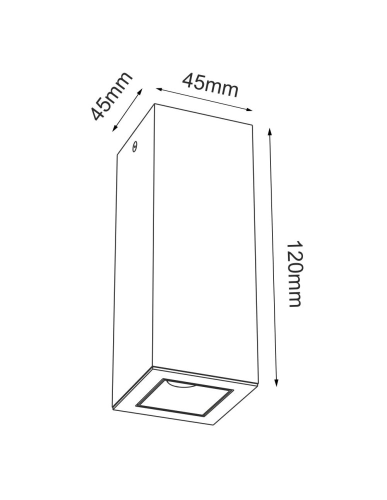 LED ceiling luminaires - Brosline Plafond A - Glare 1 - White (120 mm) 4000K 1032 - product kolory-swiatla.pl 2