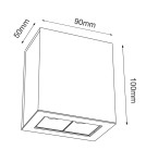 LED ceiling luminaires - Brosline Plafond A - Glare 2 - Black (100 mm) 4000K 1034 - product 2