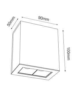 Brosline Plafon A - Glare 2 - Czarny (100 mm) 4000K 1034 - produkt 2