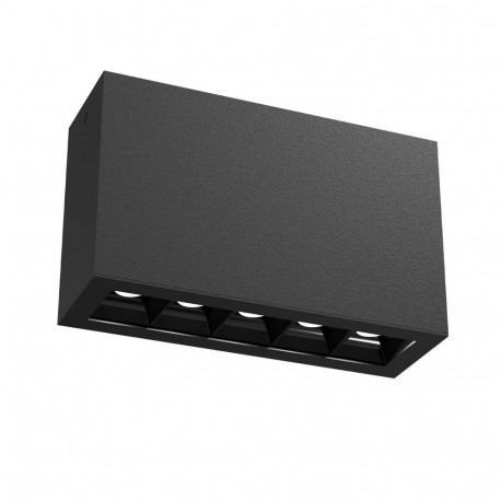 Brosline Plafon A - Glare 5 - Czarny (100 mm) 3000K 1037
