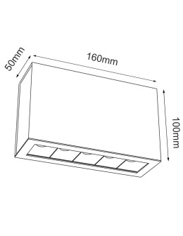Brosline Plafond A - Glare 5 - Black (100 mm) 4000K 1038 - product 2